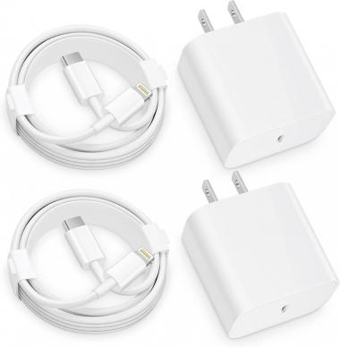 iPhone 12 13 14 Fast Charger,【Apple MFi Certified】 2-Pack 20W Type C Fast Charger Block with 6FT USB-C to Lightning Cable Compatible with iPhone 14 13 12 11 Pro Max/Pro/Plus/Mini/Xs Max/XR/X, iPad