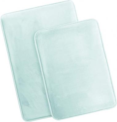 Clara Clark Bathroom Rugs, Ultra Soft Plush Bath Mat for Bathroom, Non-Slip, Velvet Memory Foam Set of 2 Bath Rugs, 17 x 24 / 20 x 32, Solid Aqua Light Blue