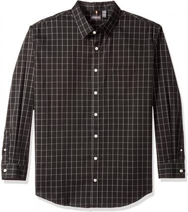 Van Heusen Men's Big and Tall Traveler Stretch Long Sleeve Button Down Non Iron Shirt