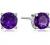 Amazon Essentials Sterling Silver Genuine or Created Round Cut Birthstone Stud Earrings