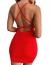 Eliacher Backless Dress Women's Spaghetti Strap Sexy Clubwear Bodycon Mini Dress