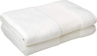 Amrapur Overseas Air Cloud 2-Pack 100-Percent Combed Cotton Oversized Bath Sheet Set White