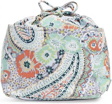 Vera Bradley Women's Cotton Pocket Toiletry Bag Travel Accessory