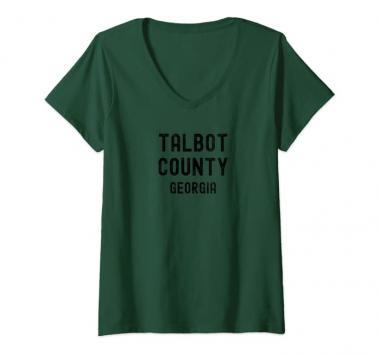 Womens Talbot County Georgia V-Neck T-Shirt