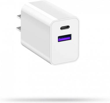 USB C Charger Block, iPhone Charger Block, Fast Charger Compatible for Apple Watch 8, PZSOLID 20W New Dual Port Type C Charger Box Compatible for Apple Watch Series 8 7 iPhone 14 13 12 Pro Max,White