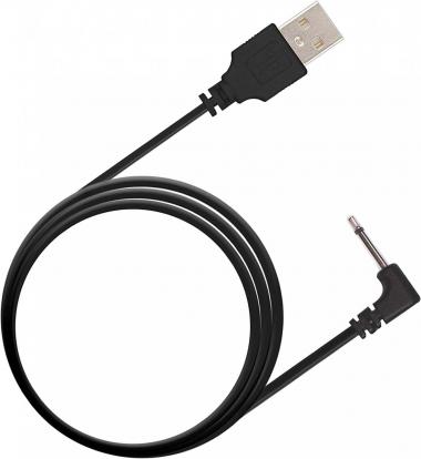 Replacement DC Charging Cable | USB Charger Cord - 2.5mm (Black) - Fast Charging