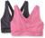 Hanes Women's X-Temp ComfortFlex Fit Pullover Bra MHH570 2-Pack