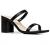 J. Adams Stormi Mules for Women - Square Toe Double Band Low Block Heel Sandals