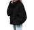 Sweaters for Women Solid Color Turtleneck Balloon Long Sleeve Oversized Sweater Pullover Chunky Cable Knit Jumper Tops