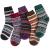 Pack of 5 Womens Winter Socks Warm Thick Knit Wool Soft Vintage Casual Crew Socks Gifts