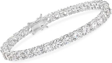 Ross-Simons 15.00 ct. t.w. CZ Tennis Bracelet in Sterling Silver