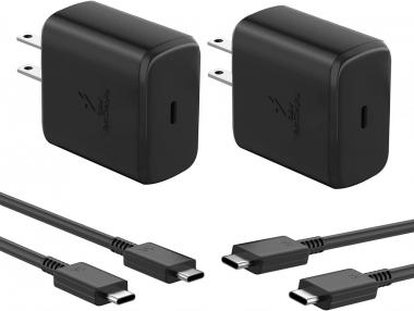 Samsung 45W USB-C Super Fast Charging 2.0 Wall Charger for Samsung Galaxy S22 Ultra/S22+/S22/Note 10/Note 10+/Note 20/S20/S21,Galaxy Tab S7/S8 Ultra, PPS Charger with Type C Cable, 2Pack