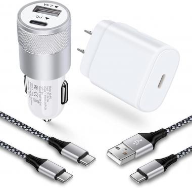 Super Fast Charger Type C for Samsung Galaxy S22 Ultra/A13 5G/A53 5G/S22/S21/FE/S20/Plus/Z Flip 4/3/Fold 4/3, 25W PD PPS USB C Wall Charger 38W Car Adapter+6FT USBC to C Cable+3FT USBA to Type C Cable