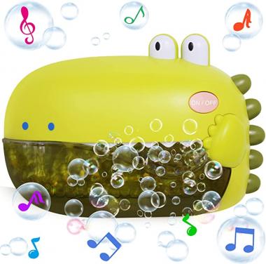 Grechi Dinosaur Bath Toys,Baby Bath Toys for The Baby Bathtub,Toddler Bath Toys Automatic Bubble Machine,Plays 12 Children’s Songs,Bath Toy Makes Great Gifts for Toddlers Age 1 2 3 Year Old Girl Boy