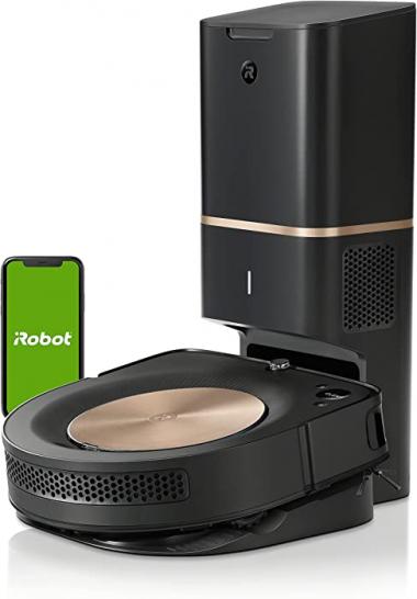 iRobot Roomba s9+ (9550) Robot Vacuum with Automatic Dirt Disposal- Empties itself, Wi-Fi Connected, Smart Mapping, Powerful Suction, Corners & Edges, Ideal for Pet Hair, Black