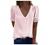 Womens Summer Long Sleeve V Neck Chiffon T Shirts Vintage Lace Pom Pom Blouses Office Work Tops Casual Flowy Tunics