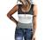 Women Tank Tops Summer Sleeveless Shirts Slim Basic Cami Top T-Shirt Trendy Ombre Knit Ribbed Button Up Henley Blouses