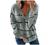 Women’s Casual Long Sleeve Lapel Zipper Striped Sweatshirt Color Block Drawstring Loose T Shirts Pullover Workout Tops