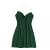 ZAFUL Women's Stars Print Side Slit Velvet Sleeveless Mini Dress Sexy Cowl Front Spaghetti Strap A-Line Mini Dress