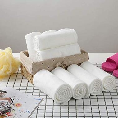 UCLEAN Disposable Bath Towels 8 Individual Packing Wash Cloth Turkish Towels for Hotel Bathroom Spa Travel Extra Large Highly Absorbent