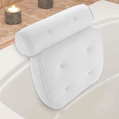 Bath Pillow for Bathtub, AYANG Tub Pillow Non Slip Bath Neck Spa Pillows Headrest Cushion for Back, Head and Shoulder Support, Easy to Wash, Fits Any Tub