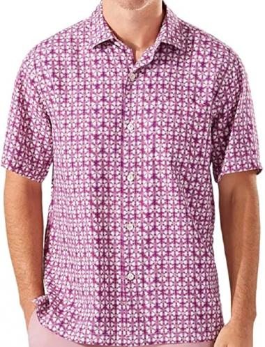 Tommy Bahama Melbourne Mosaic Silk Camp Shirt