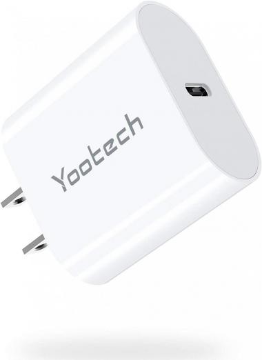 USB C Charger, Yootech 20W USB C Wall Charger Block Compatible with iPhone 14/14 Plus/14 Pro Max/13/13 Mini/13 Pro Max/12 Series/11/MagSafe,Galaxy S21/S20,Pixel 4/3,iPad Pro,AirPods Pro and More