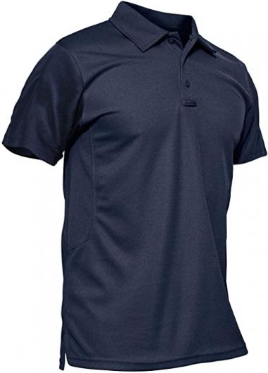 MAGCOMSEN Men's Polo Shirt Quick Dry Performance Long and Short Sleeve Tactical Shirts Pique Jersey Golf Shirt