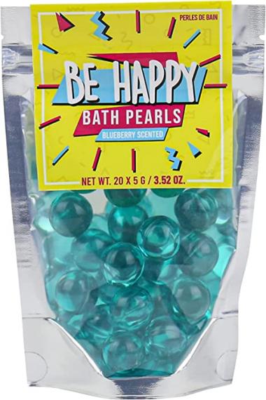 Gift Republic Bath Pearls Be Happy 20-Pack Blueberry Scent, Multicoloured