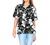 LA LEELA Women's Vacation Camp Blouse Top Hawaiian Shirt