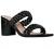 J. Adams Stormi Mules for Women - Square Toe Double Band Low Block Heel Sandals