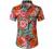 JOGAL Women's Floral Blouse Casual Button Down Short Sleeve Aloha Hawaiian Shirt