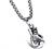 Hamoery Men Women Punk Stainless Steel Boxing Glove Chain Pendant Necklace