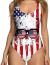 RAISEVERN Womens One Piece Swimsuits Funny Bathing Suits Swimwear Monokini