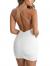 Eliacher Backless Dress Women's Spaghetti Strap Sexy Clubwear Bodycon Mini Dress