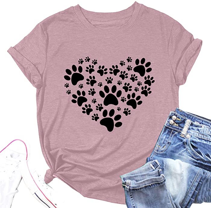 Womens Tops Retro Animals Printed Crewneck Short Sleeve Summer T Shirts Casual Plus Size Cute Graphic Tee Blouse S-3XL