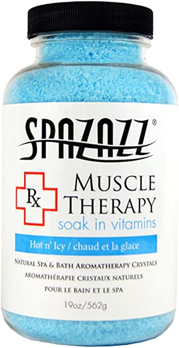 Spazazz SPZ-601 RX Therapy Crystals Container Bath Minerals, 19-Ounce, Muscular Therapy Hot N' Icy