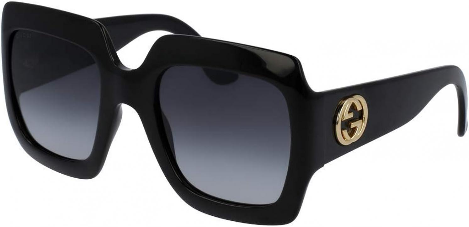 Gucci GG0053S Rectangle Sunglasses For Women + BUNDLE with Designer iWear Eyewear Care Kit