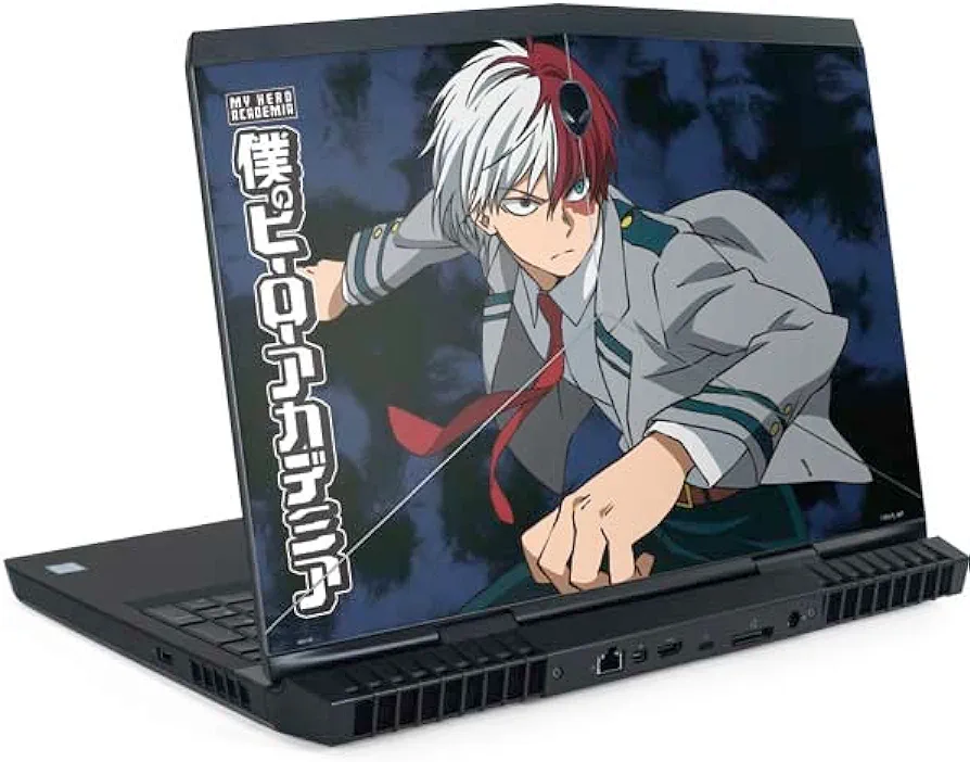 Skinit Decal Laptop Skin Compatible with Alienware M16 R2 Gaming Laptop - Officially Licensed My Hero Academia Shoto Todoroki Uniform Design