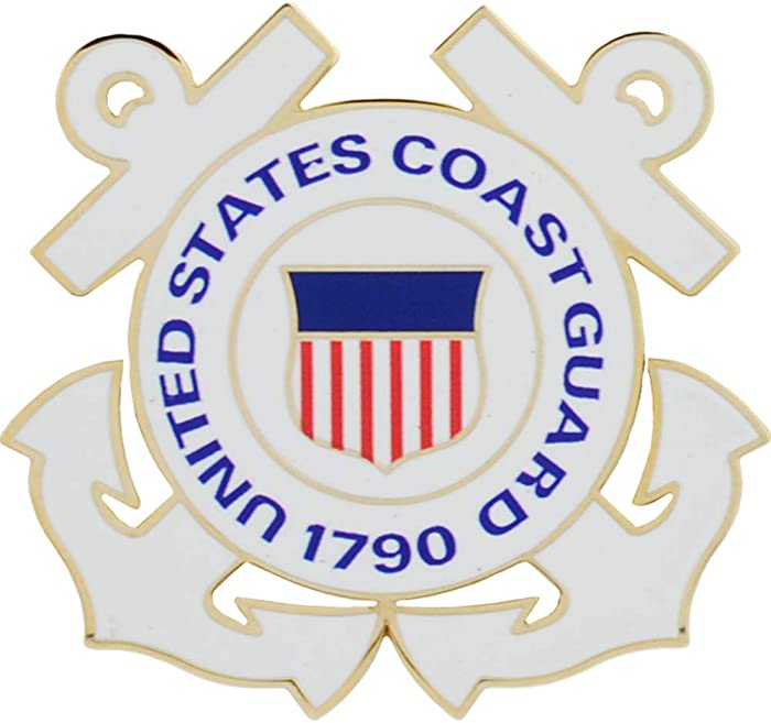 United States Coast Guard USCG Large 1.5" Lapel Pin