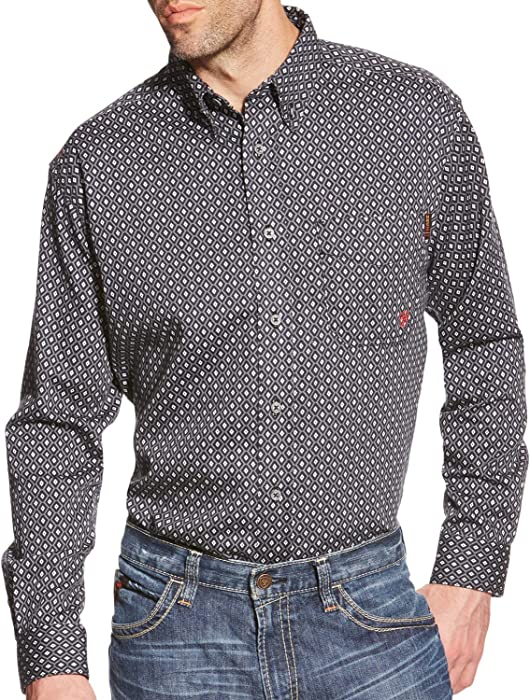 Ariat FR Basic Work Men's Classic Long Sleeve Button-Down Shirt