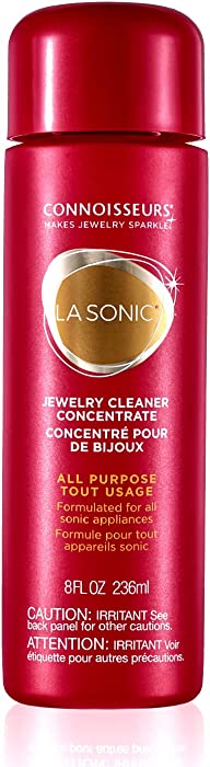 CONNOISSEURS All Purpose Concentrate Jewelry Cleaner, Brings Brilliance Back To Jewelry, Large 8oz.