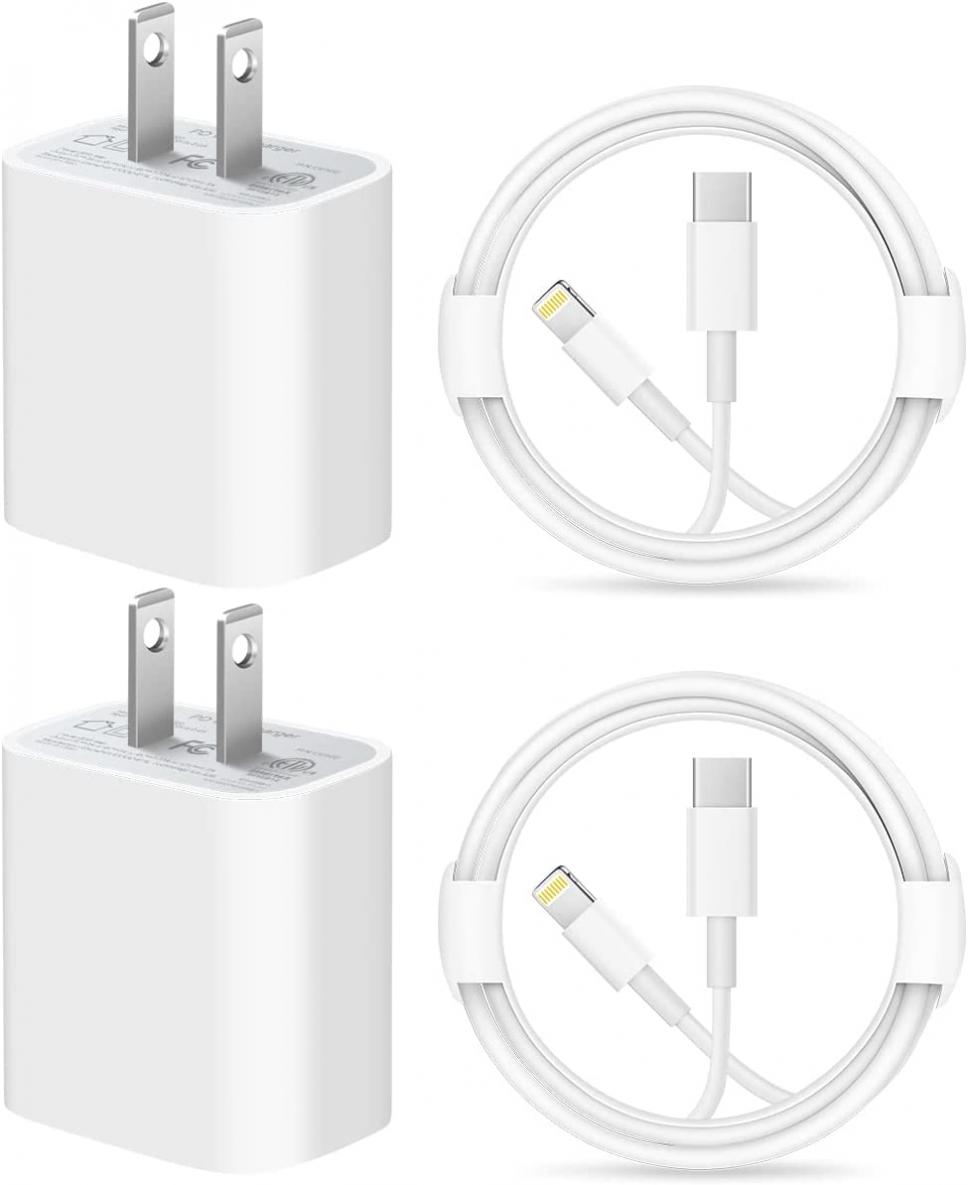 iPhone 14 13 12 11 Super Fast Charger [Apple MFi Certified] Lightning Cable 20W PD USB C Wall Charger 2-Pack 6FT Fasting Charging Block Compatible with iPhone 14/14 Pro Max/13/13Pro/12/12 Pro/11,iPad
