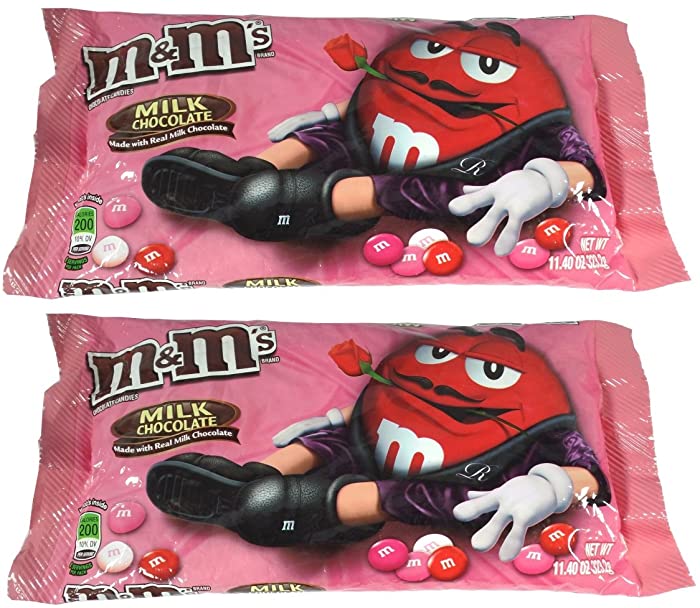 M&M's Valentine - Milk Chocolate Candies Cupid's Mix, 10 OZ Bag - Pack of 2