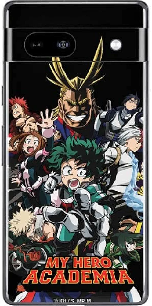 Skinit Decal Phone Skin Compatible with Google Pixel 7a - Officially Licensed Crunchyroll My Hero Academia Main Poster Design