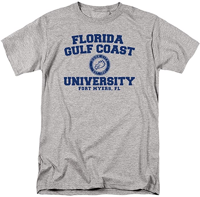 Florida Gulf Coast University Official Circle Logo Unisex Adult T Shirt