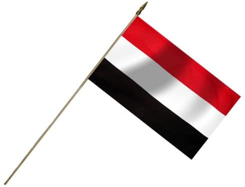 American Eagle Yemen Flag 12X18 Inch Mounted E Poly