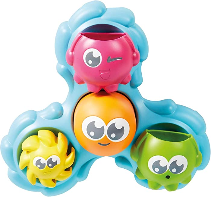 Toomies Tomy Spin & Splash Octopals Toddler Bath Toy - You Pour and They Spin & Splash