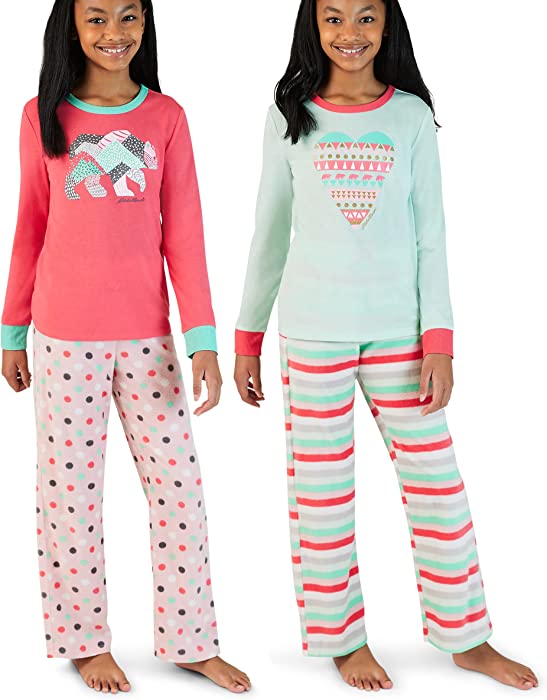 Kids Pajamas 4-Pc. Sleep Set – Girls' Sleepwear by Eddie Bauer