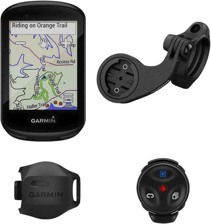 Garmin Edge 830 Mountain Bike Bundle, Performance Touchscreen GPS Cycling/Bike Computer with Mapping, Dynamic Performance Monitoring and Popularity Routing, Includes Speed Sensor & Mountain Bike Mount